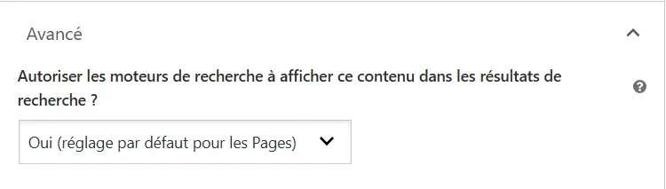 Réglage pour indéxer une page sur Google via le plugin Yoast