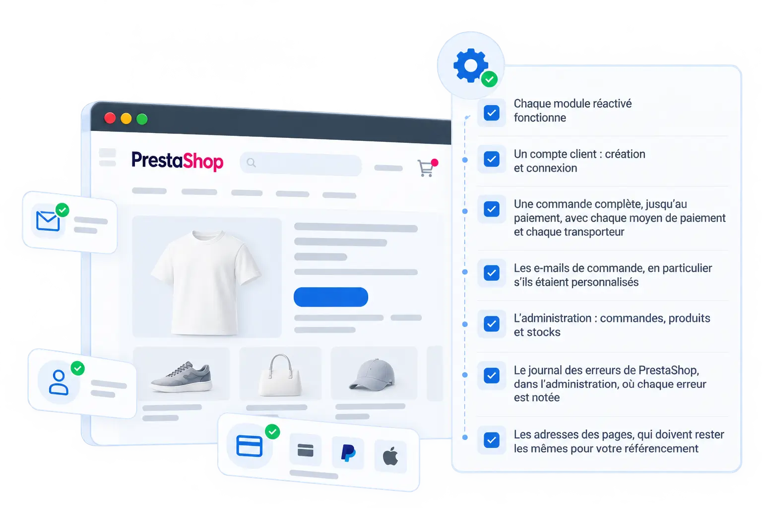 Checklist des vérifications après une mise à jour Prestashop
